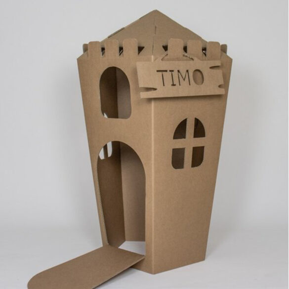 Cabane Chateau en carton eco responsable KarTent Play Café