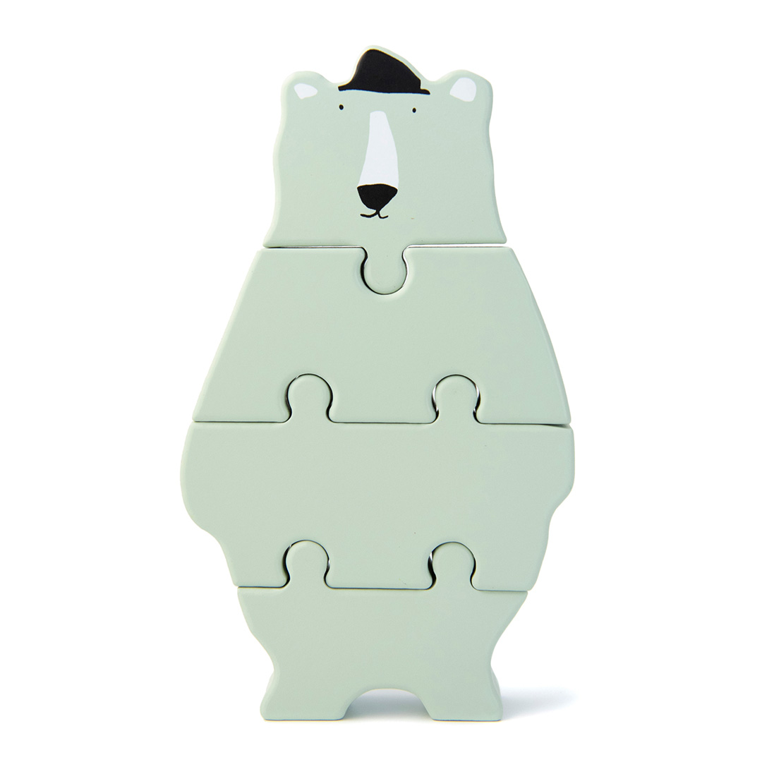 Puzzle en Bois Animaux, Trixie – Mr Polar Bear - Play Café
