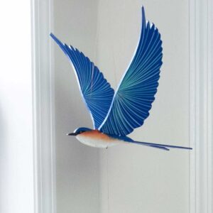 Mobile bois artisanal hirondelle bleue play café